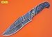 Poshland BB-061 Handmade Damascus Steel 10 Inches Full Tang Skiner Knife - Beautiful Blank Blade