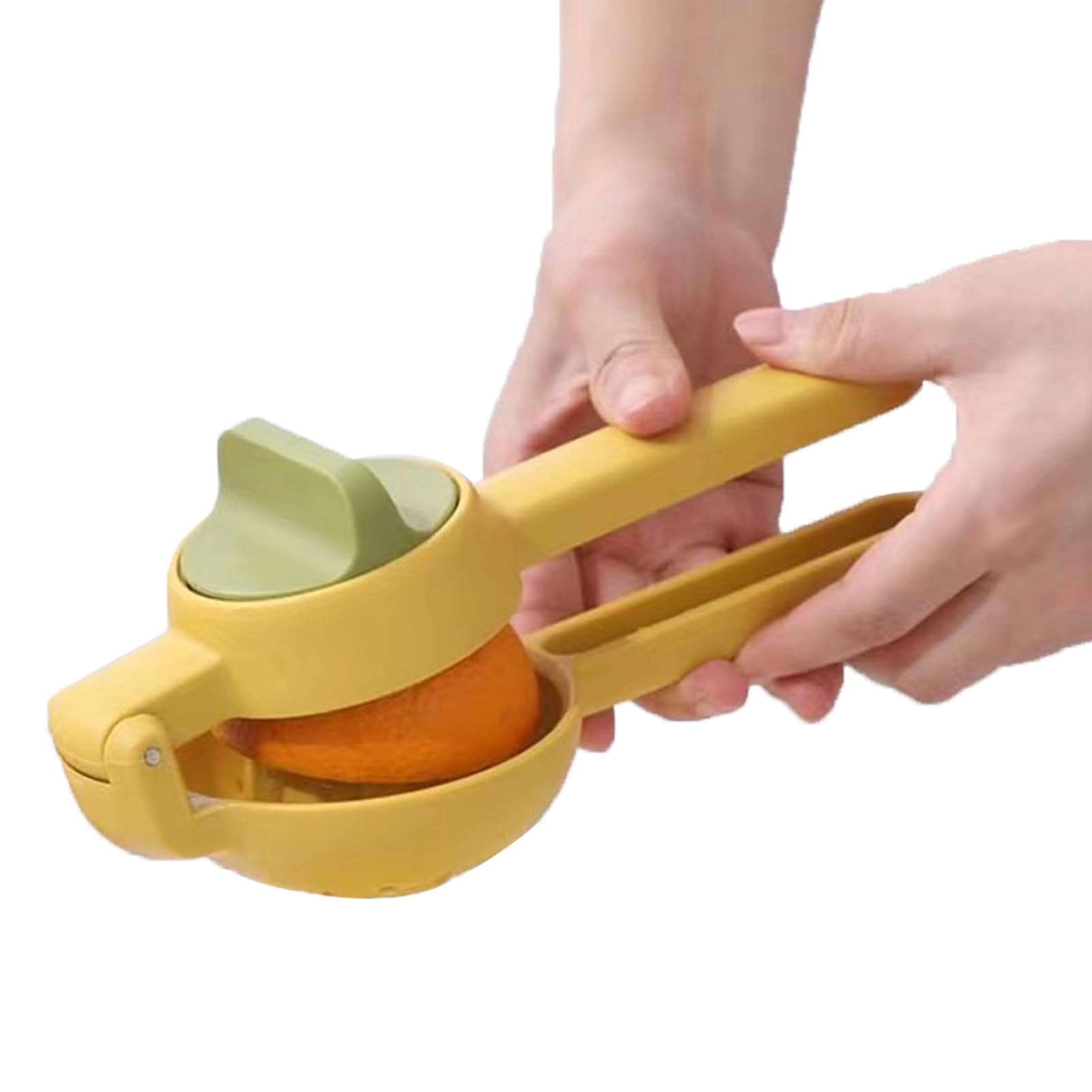 Kitchen Lemon Squeezer, Handheld Lemon Juicer Squeezer Kitchen Tool For Citrus Fruits Manual Press For Extracting the Most Possible (Yellow)