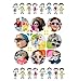 FOURCHEN Kids Sunglasses, Bold Retro Oval Mod Thick Frame, Round Lens, 100% UV Proof for Girls/Boys, Toddler & Kids