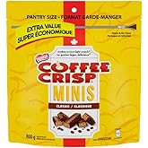 Coffee Crisp Minis Wafer Bars, Peanut-free, Chocolatey Coated Bite-Sized Wafers With Coffee Crème Filling, Pantry Size Reseal