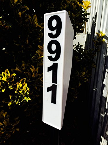 4 Solar+Lighted+Address+Sign+Emergency