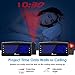 Vansky PAC02 USB Charger, Digital Projection Clock for Bedrooms, FM Radio, 6.57