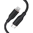Anker USB-C to Lightning Cable, 641 Cable (Midnight Black, 3ft), MFi Certified, Powerline III Flow Silicone Fast Charging Cab