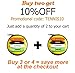Tennis Vibration Dampener in Funny Zipper Gift Pack (Pack of 4). Best Shock Absorber for Your Racket and Strings
