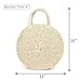 Women Straw Summer Beach Bag Handwoven Round Rattan Bag Cross Body Bag Shoulder Messenger Satchel