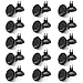 SLSON 30 Pack Aquarium Suction Cup Clips Airline Tube Holders Clamps Fish Tank Hose Holder Clips for 3/16 inch Air Line Tubing,Black