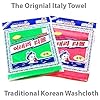 8-pcs-Asian-Exfoliating-Bath-Washcloth-Red-Green GOLDSANGSA Asian Exfoliating Bath Washcloth - Red - Green, 8 Count (Pack of 1)