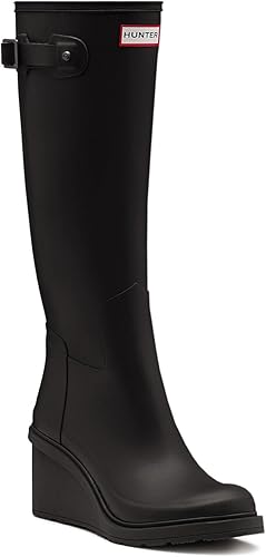 hunter original refined wedge rain boot