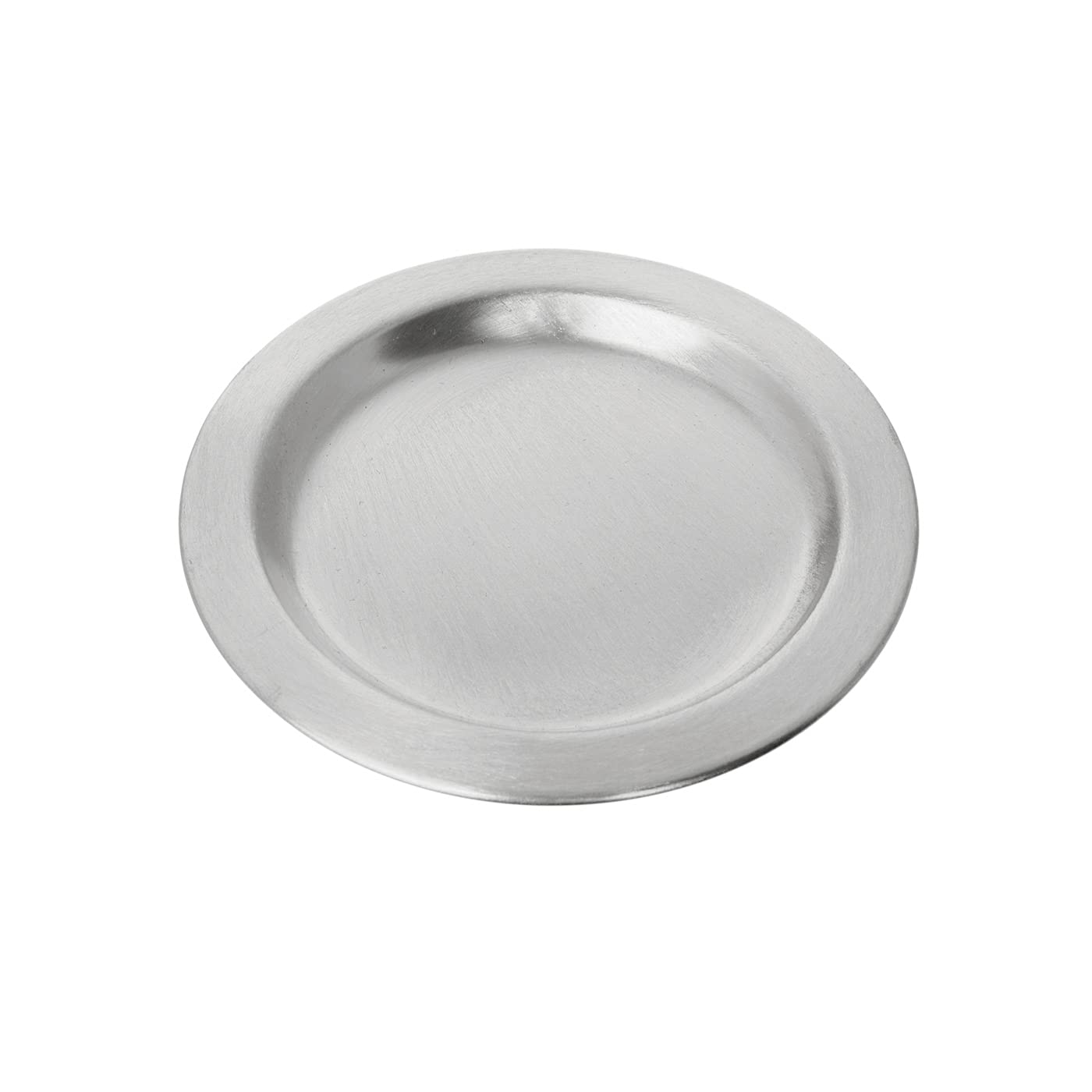 NKlaus coaster Ø 11cm aluminium silver coaster round saucer decoration matt candles lanterns pillar candles baptism wedding communion dishwasher safe 2854