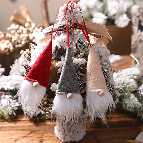 charmsamx Mini Christmas Hat, Red Wine Bottle Cover Bags Bottle Cover Hat Decorative Doll Bottle Cover Home Party Santa Claus Hat Clothing Decoration Home Christmas Decor (Red)