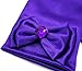 Princess Purple Dress up Party Accessories 4 Set Gloves, Tiara and Wand and Necklace … (Purple/Silver)