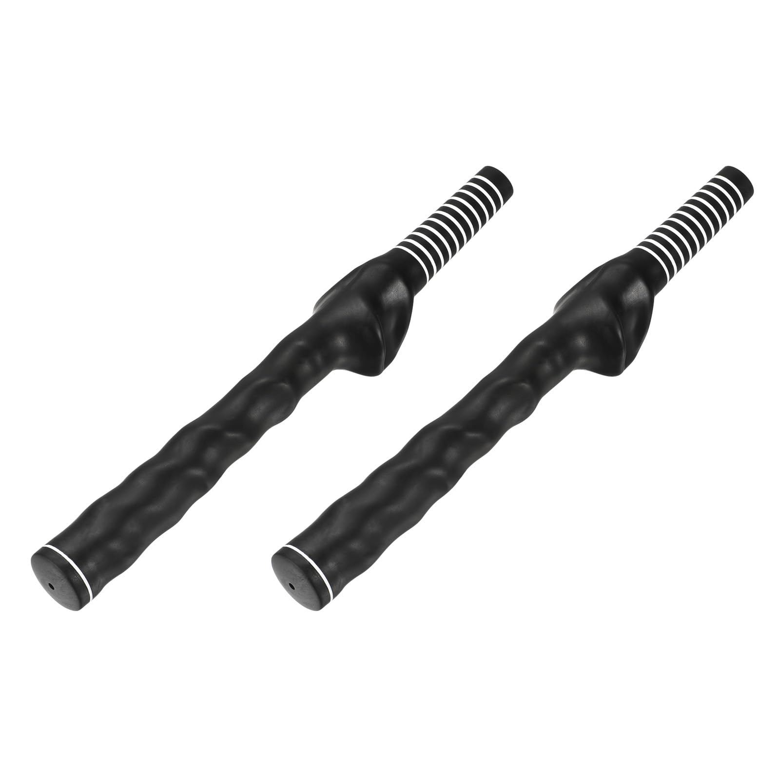 M METERXITY 2 Pack Golf Club Training Grip - Left Hand Auxiliary Correction Aid Golf Swing Accessories, Light & Durable, Apply to Golf Beginner (Black)