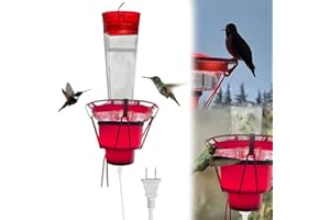 Hummingbird Feeder Heater, Heated Hummingbird Feeders for Outdoors, Bird Feeder Heater Attaches to Feeder Bottom for Feed Hum