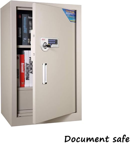 Amazon Com Wall Safe File Cabinet With Lock Drawer 90cm Safe Steel Cabinet Cashbox Armored Cabinet File Library Beige Home Kitchen