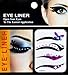 niceeshop(TM) 4 Pairs Fashion Adhesive Butterfly Star Flowers Temporary Tattoos Transferable Eyeshadow Eyeliner/Eyes Stickers-Black & Pink
