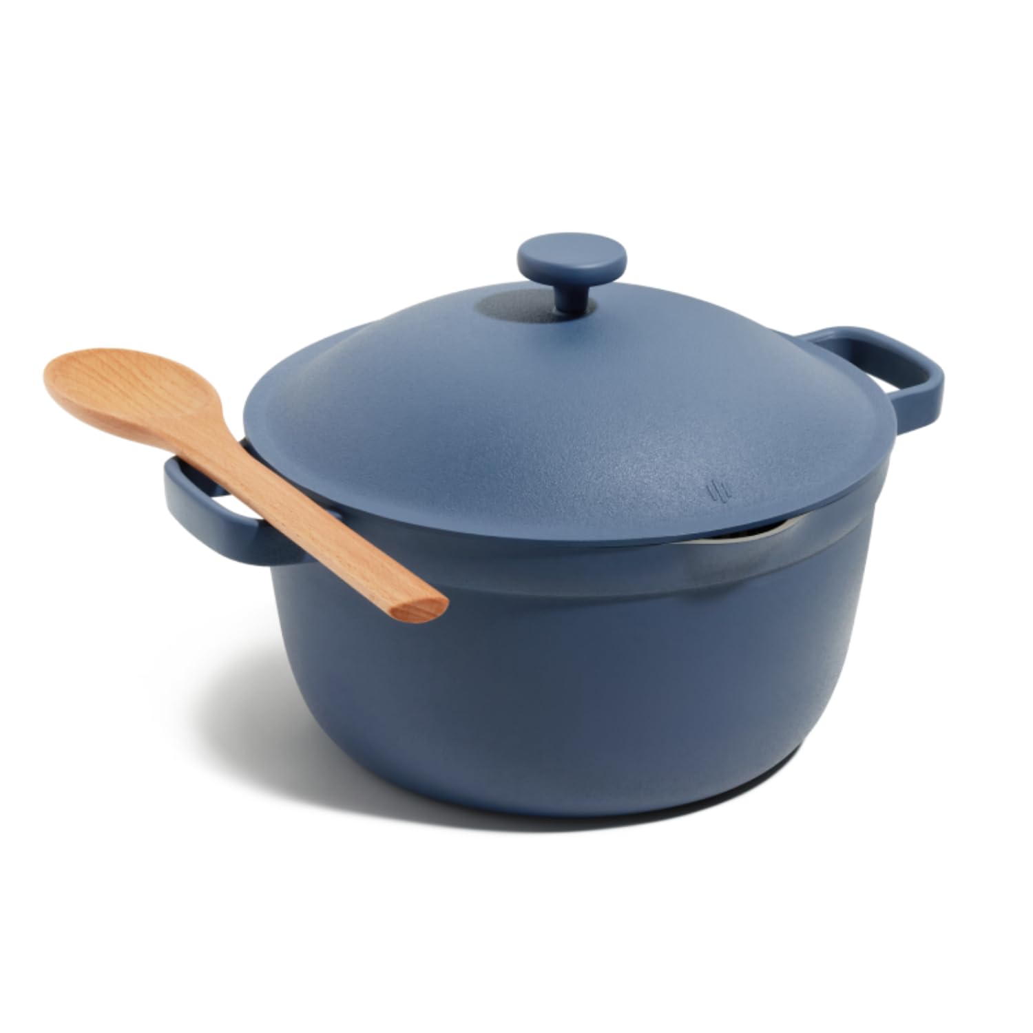Our Place Perfect Pot | 5.5 Qt Ceramic Pot with Lid & Spatula | Patented 8-in-1, PFAS-Free Nonstick, Non-Toxic Cookware | Induction & Oven-Safe up to 450°F | Blue Salt Image