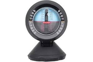Keenso Car Vehicle Inclinometer Angle Slope Tilt Indicator Level Meter Gradient Balancer Upgrade and Downgrade Slopemeter Fin