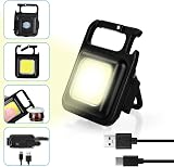 URAQT 1000 Lumen Rechargeable COB Keychain Flashlight Mini LED Torch 4 Modes view 8