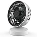 TattyaKoushi Mini USB Desktop Table Fan, Portable Quiet Small USB Fan with Handle for Office Home or Traveling (White)