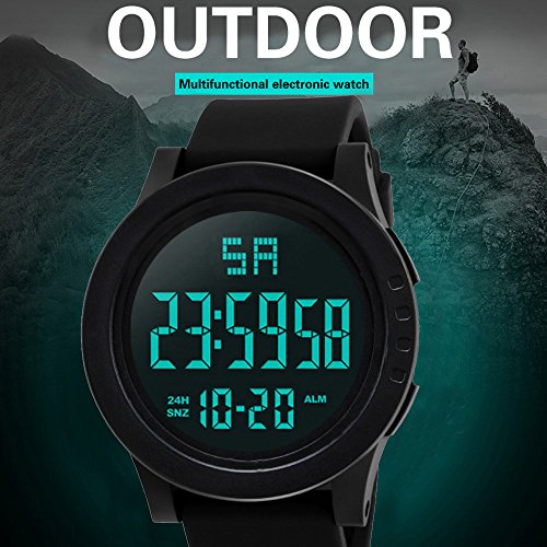 Sport Watch, 50M Waterproof Watch, Sport Wrist Watch for Men Women Kids, Digital Watch with Alarm Date and Time (Yellow -2)