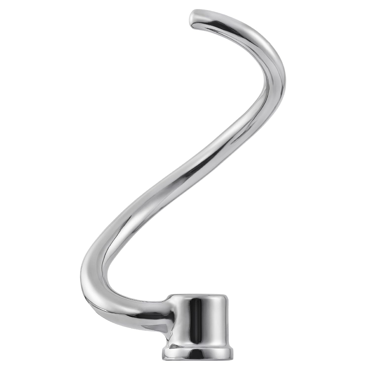 6 QT Dough Hook for KitchenAid Mixer, Stainless Steel Spiral Dough Hook Attachment for KitchenAid 5.5-6 Quart Bowl-Lift Stand Mixers, Fits Models KV25G0X, KP26M1X, Pro 600 Series