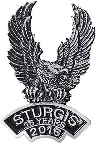 Men's Official 2016 Sturgis Motorcycle Rally Upwing Eagle Pin