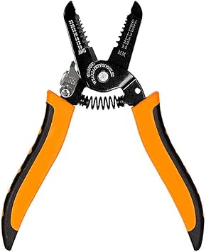 Prazision Abisolierzange Boenfu 17 8 Cm Draht Schneiden Zange Nippers Repair Tool Mit Eingebautes Drahtschneider Und Looping Locher Crimpzange Fur 10 22 Awg Gestrandet Draht Schneiden Amazon De Baumarkt