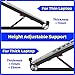 Laptop Stand, Portable Foldable Desktop Notebook Holder Mount, Adjustable 2 Eye-Level Ergonomic Design, Laptop Riser for Notebook Computer PC Pad Tablet EURPMASK (BL)