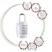 HTThe Ultimate 4 Digit Combination Padlock Set - Set Your Own(Not TSA Approved Lock) (4 Pack Multi-color)