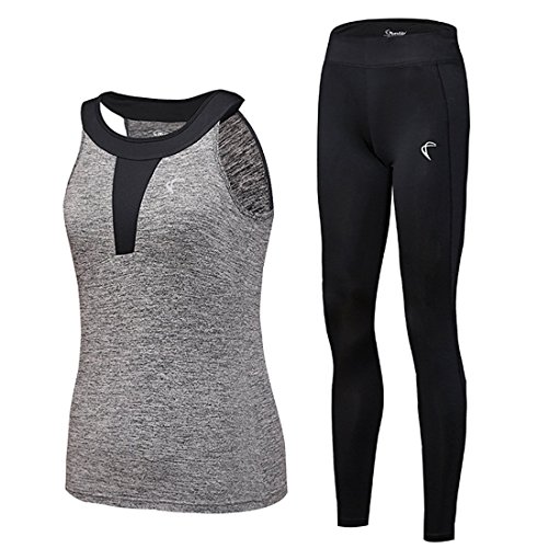 Shelcup tracksuit for women yoga workout fitness runnin…