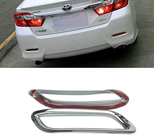 ABS Chrome Rear Tail Fog Light Lamp Cover Trim 2 pcs for Toyota Camry 2018