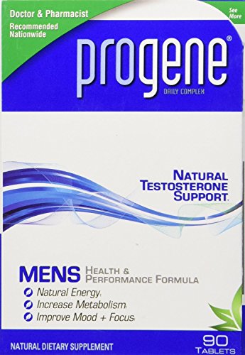 Progene® 90ct Testosterone Supplement - Doctor Recommended with Clinically Proven Testosterone Precursors - Increase Levels for More Energy & Lean Muscle- Tribulus, Tongkat Ali, L-Arginine