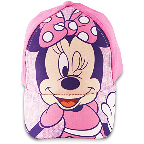 Disney Toddler Girls Minnie Mouse Bowtique Cotton Baseball Cap, Pink, One Size