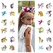 John & Judy 24 Unicorn Temporary Tattoos for Girls | Individually Wrapped Metallic Tattoos | for Unicorn Party Supplies | Goody Bags and Games | Party Favors and Princess Birthdays