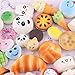 Pursuestar 10pcs Artificial Lifelike PVC Delicious Vegetables Fruits Strawberry Cherry for Kitchen Home Christmas Decoration Sample Display Bag Pendant Kids Favors