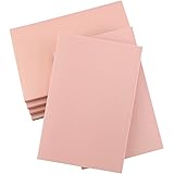 Oopsu 6 Pack 4"x6" Pale Pink Rubber Stamp Carving Blocks Rubber Carved Brick for Stamp Soft Rubber Crafts and DIY Craft Proje