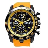 COOKI Men's Analog Sports Watch Military Wrist Quartz Watch Large Dual Dial Digital Outdoor Watches,Mens Watches on Sale Clearance (F)