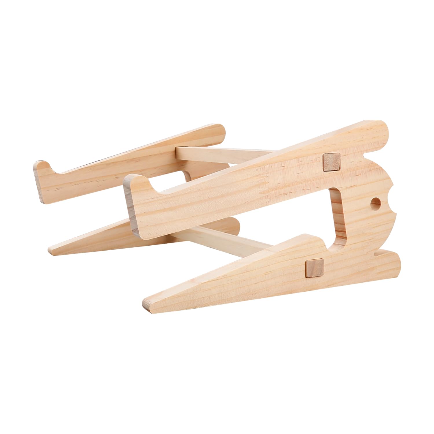 Rumyve Wooden Laptop Stand,Folding Ventilated Laptop Lifter,and Laptop Riser Support for Rest Work or Home Office