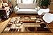 Feraghan/New City Contemporary Modern Squares Circles Area Rug, 2' x 3', Brown/Beige