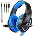 ONIKUMA PC Gaming Headset for PS4 Xbox one, 3.5mm Stereo USB LED Headphones with Omnidirectional Microphone, Volume Control for PC Xbox Laptop Mac PlayStation 4