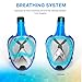 AQUALATION [New 2019 Upgraded] Snorkel Mask Full Face - 180° Large Panoramic View - Snorkeling Mask with Camera Mount, Easy Breath Dry Top Set, Anti-Fog for Men, Women, Adults Youth (L/XL)