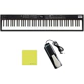 Roland RD-88 88-Key Bundle, Digital Stage Piano with Sustain Pedal | Premium Sound Expansion, Zen-Core Sound Engine, Authentic Key Feel, Built-In Speaker System, Polishing Cloth Included