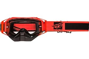 Fly Racing Zone Adult Snow Goggles (Hi-Vis Orange/Black W/Clear Lens)
