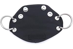 Scuba Diving Butt Plate With Stainless Steel Handle For Sidemount For BCD Board, Nylon Back Base With Underwater Crotch Strap