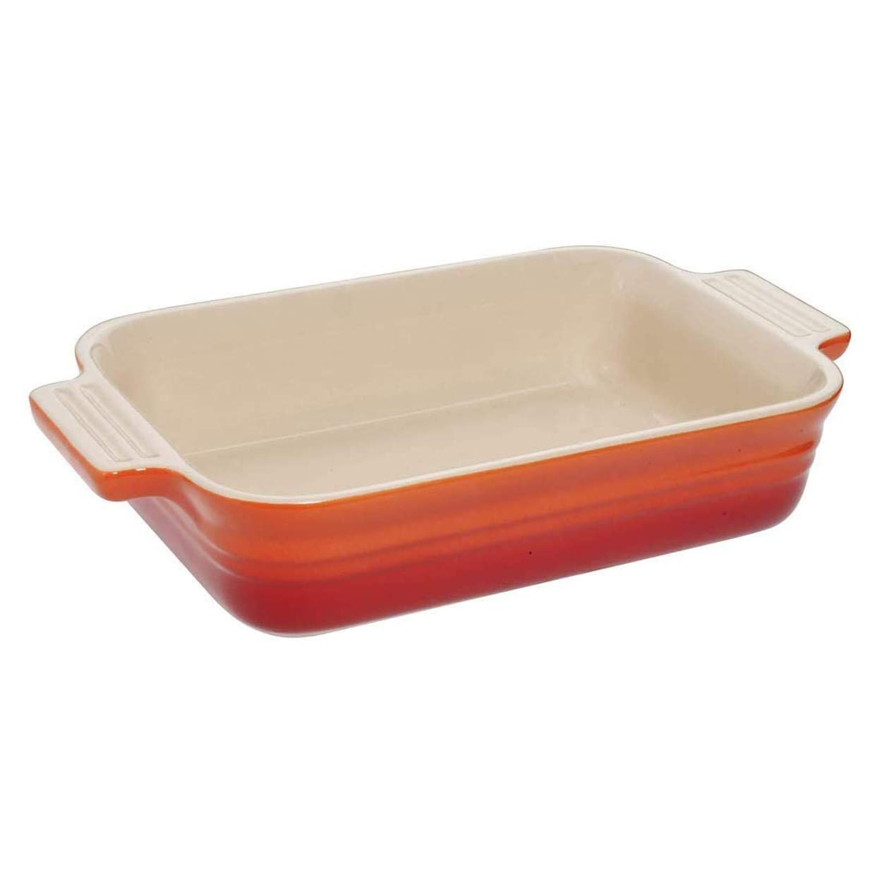 LE CREUSET Stoneware Shallow Rectangular Dish, 18 cm - Volcanic