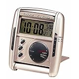 Seiko Silver Get Up & Glow Travel Alarm Clock