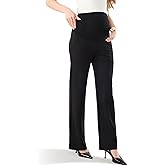 MamaNest Maternity Work Dress Lounge Wide Leg Office Palazzo Business Casual Pants Clothes for Work Slacks Pregnancy Workwear