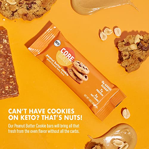 CORE PlantBased Protein Keto Bars Low Carb, Low Sugar, High Fiber