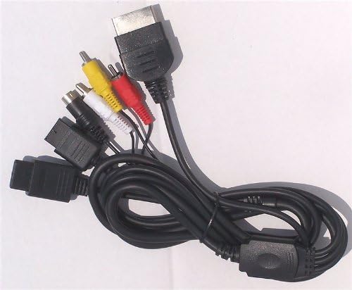 PSX/2 Gamecube Xbox 3in1 A/V S-Video Cable