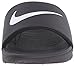 NIKE Kids' Kawa Slide Sandal, Black/White, 12 M US Little Kid